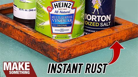 rusting galvanized sheet metal|how to corrode metal quickly.